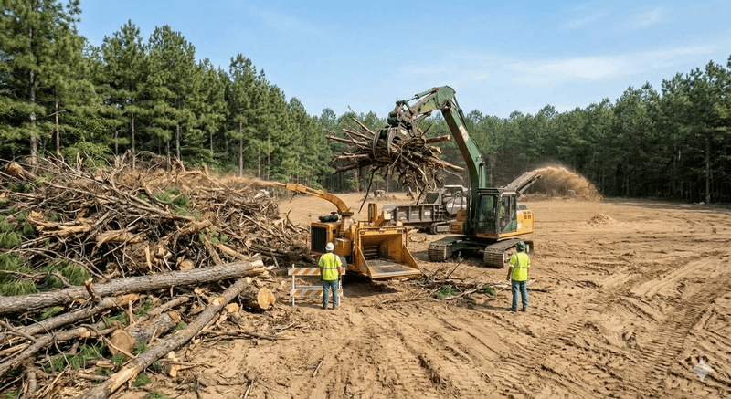 Debris removal in Emanuel County, GA